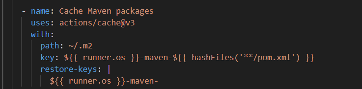 Cache Maven Dependencies